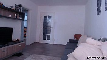 play The blonde teen masturbates when she video chats