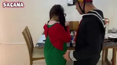 play La estrella porno latina Chiquinha se folla a Kiko después de que Chaves se va