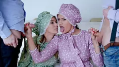play Wiejskie macochy Penny Barber & Pristine Edge inicjują swoje stodoce w radości seksu MILF